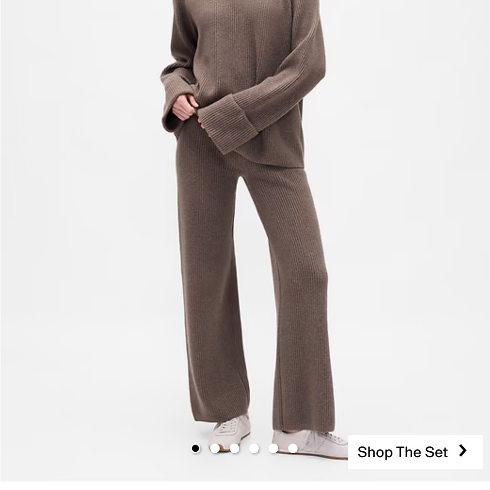 Women's Brown Knit Pants